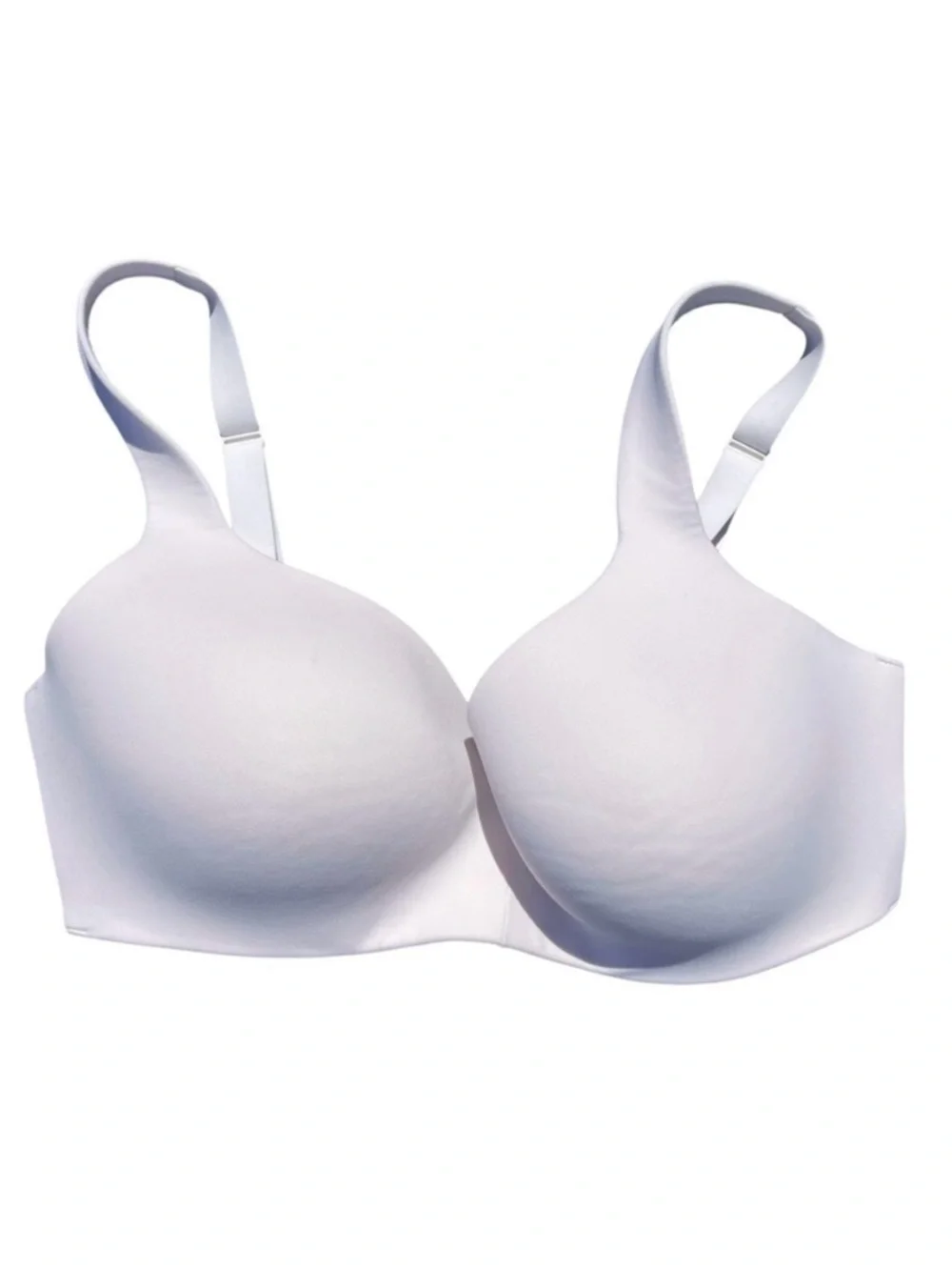 Athleta wireless comfort bra molded adjustable white 38DD plus size 38E